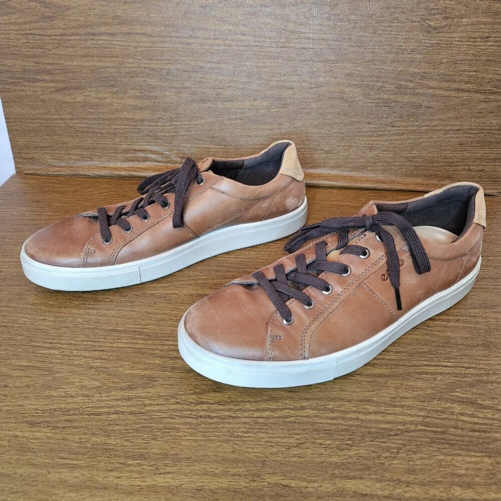ECCO MEN'S SOFT 7 STREET SNEAKER US Size 11 Tan - Picture 3 of 6